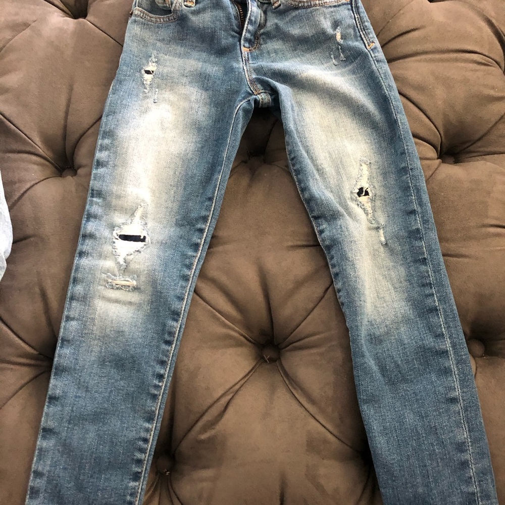 3 pair of GAP denim jeans, one never worn, all in excellent condition!